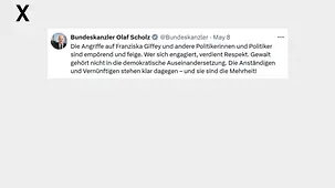 Die Angriffe auf Franziska Giffey und andere Politikerinnen und Politiker sind empörend und feige. 