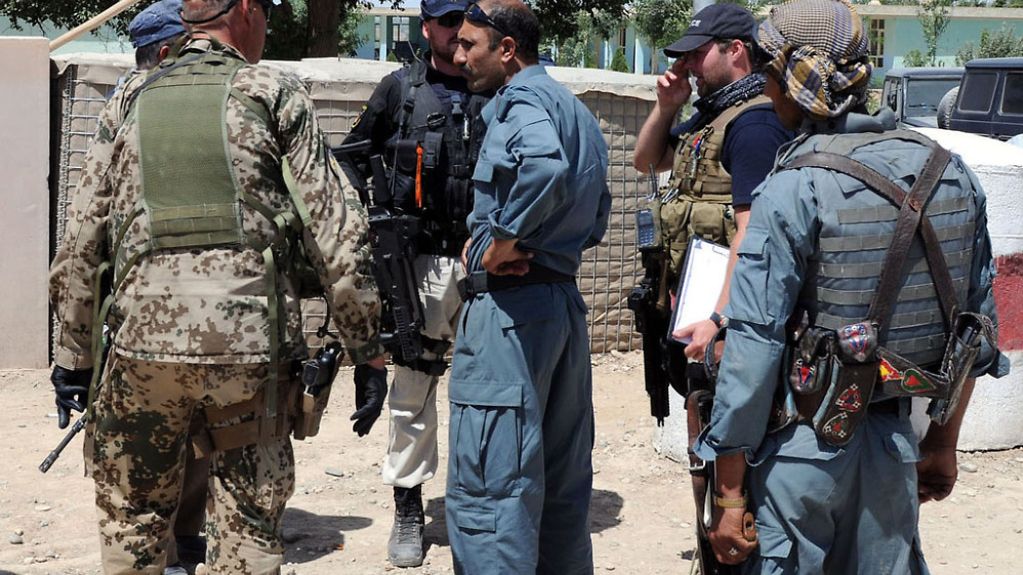 German soldiers are supporting the Afghan police force
