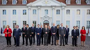 Gruppenfoto Deutsch-Französischer Ministerrat.