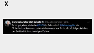 Es ist gut, dass wir beim #EUCO in Brüssel mit @ZelenskyyUa ein Sicherheitsabkommen unterzeichnen werden.