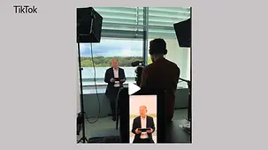 So sieht es bei „Frag den Kanzler“ hinter den Kulissen aus. #Bundeskanzler #Kanzler #OlafScholz 