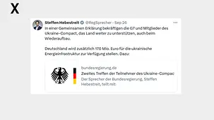In einer Gemeinsamen Erklärung bekräftigen die G7 und Mitglieder des Ukraine-Compact, das Land weiter zu unterstützen, auch beim Wiederaufbau.