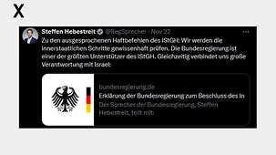 Post des Regierungssprechers Steffen Hebestreit zum ausgesprochenen Haftbefehls des Internationalen Gerichtshofs zu Netanyahu