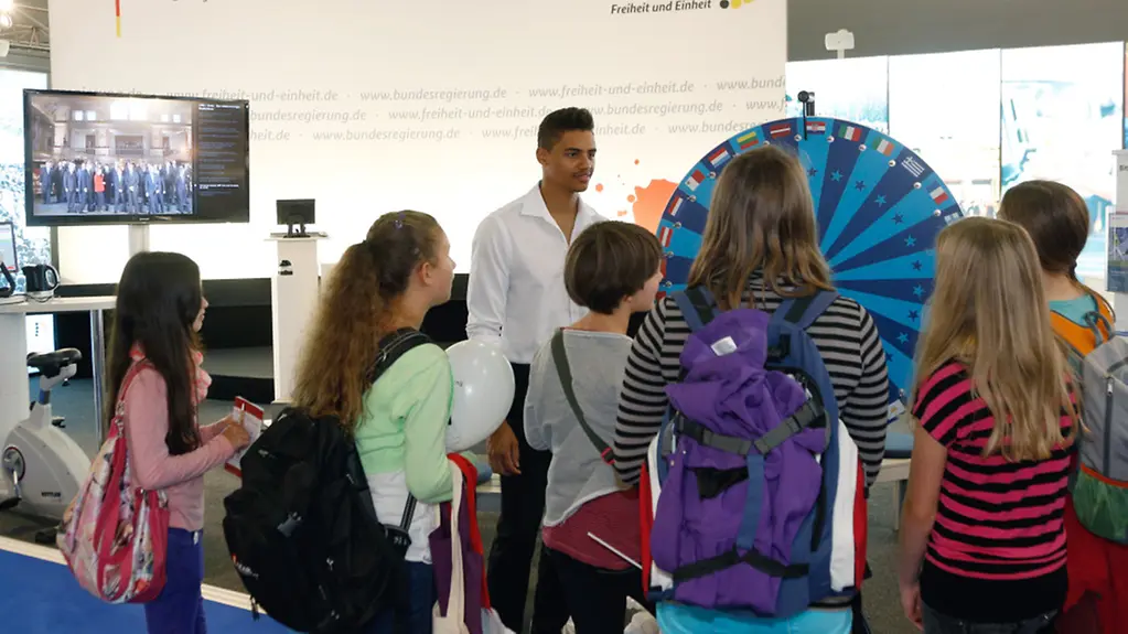 Stand des BPA auf der Frankfurter Buchmesse.