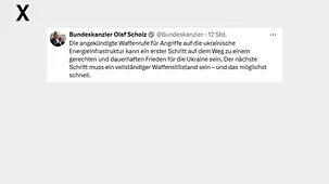 Die angekündigte Waffenrufe für Angriffe auf die ukrainische Energieinfrastruktur kann ein erster Schritt auf dem Weg zu einem gerechten und dauerhaften Frieden für die Ukraine sein