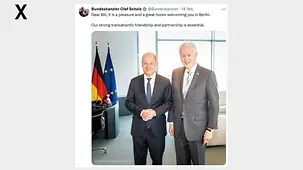 Dear Bill, it is a pleasure and a great honor welcoming you in Berlin.