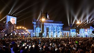 Feierlichkeiten am Brandenburger Tor.