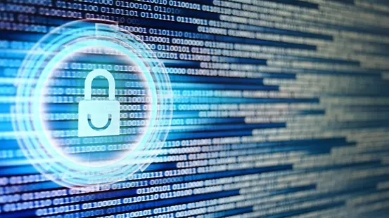 Das Bild zeigt ein Schloss auf Datensätzen - zum Thema Datensicherheit.