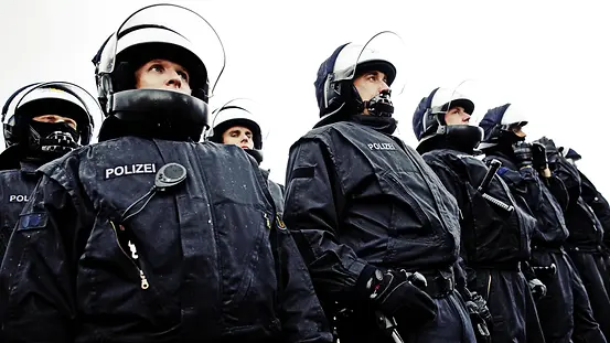 Beamte der Bundespolizei im Einsantz
