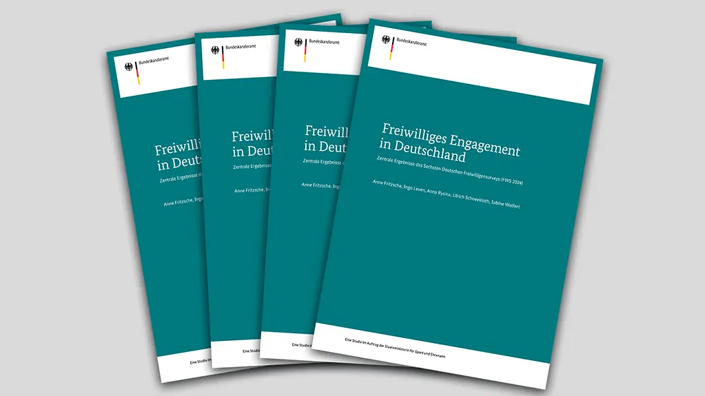 Titelbild „Freiwilliges Engagement in Deutschland – Zentrale Ergebnisse des 6. Deutschen Freiwilligensurveys (FWS 2024)”