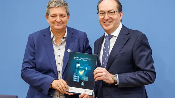 Vorstellung des BSI-Lageberichts 2025 durch Bundesminister des Innern Alexander Dobrindt und Claudia Plattner, Präsidentin des Bundesamtes für Sicherheit in der Informationstechnik (BSI) 