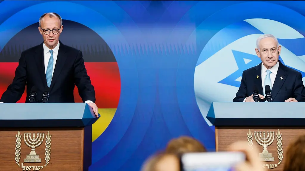 Le chancelier fédéral Friedrich Merz et le premier ministre israélien Benjamin Netanyahou