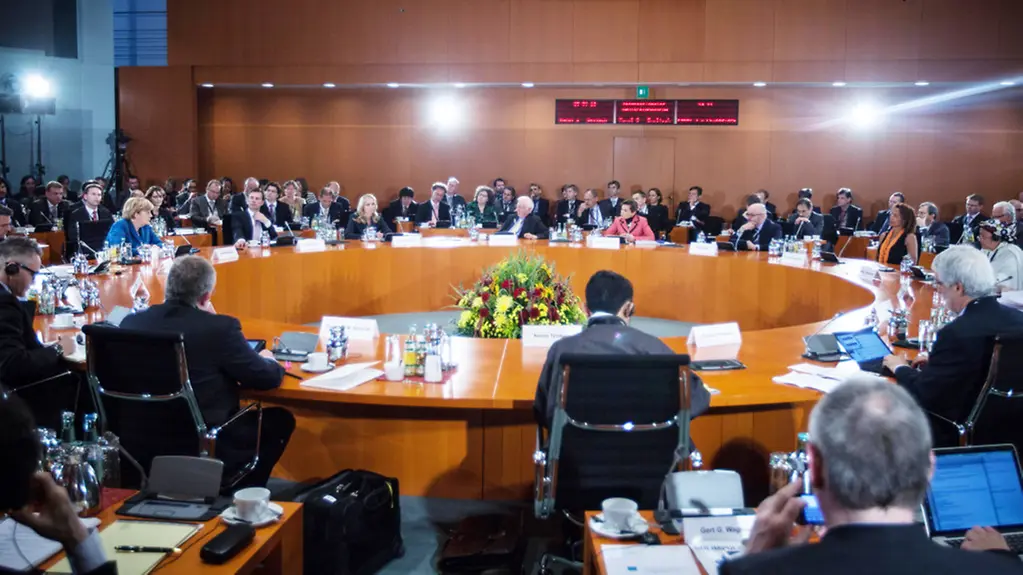 International German Forum in the conference room at the Federal Chancellery