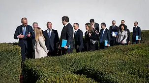Das Foto zeigt Bundeskanzler Friedrich Merz bei deutsch-italienischen Regierungskonsultationen.