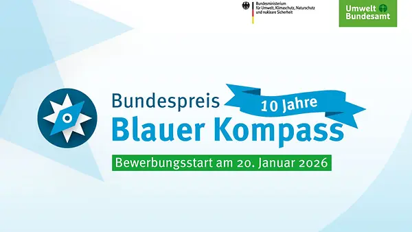Motiv 10 Jahre Bundespreis Blauer Kompass