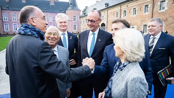 Bundeskanzler Friedrich Merz auf dem informellen EU Leader’s Retreat in Alden Biesen