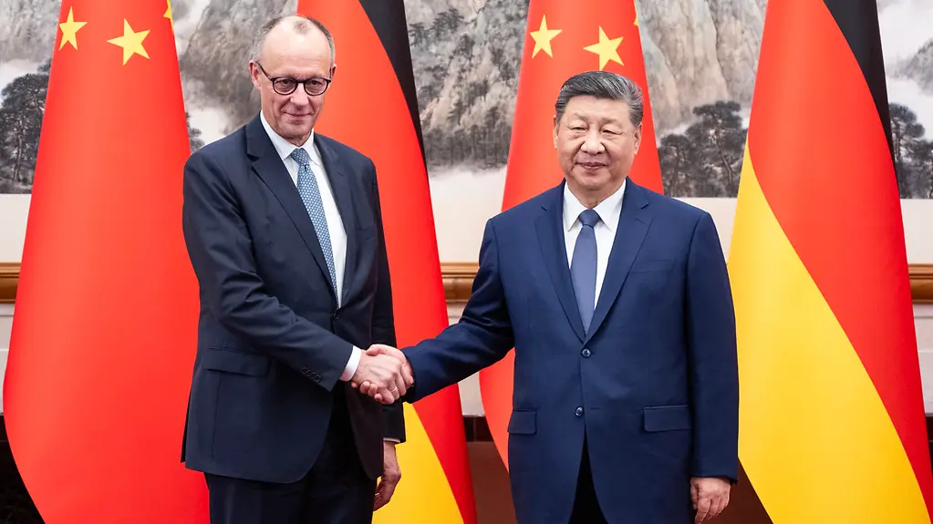 Federal Chancellor Merz and China’s President Xi Jinping