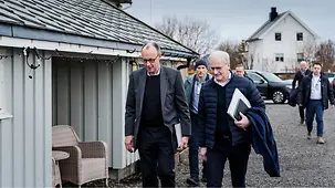 Bundeskanzler Friedrich Merz mit Jonas Gahr Store, Norwegens Ministerpräsident.