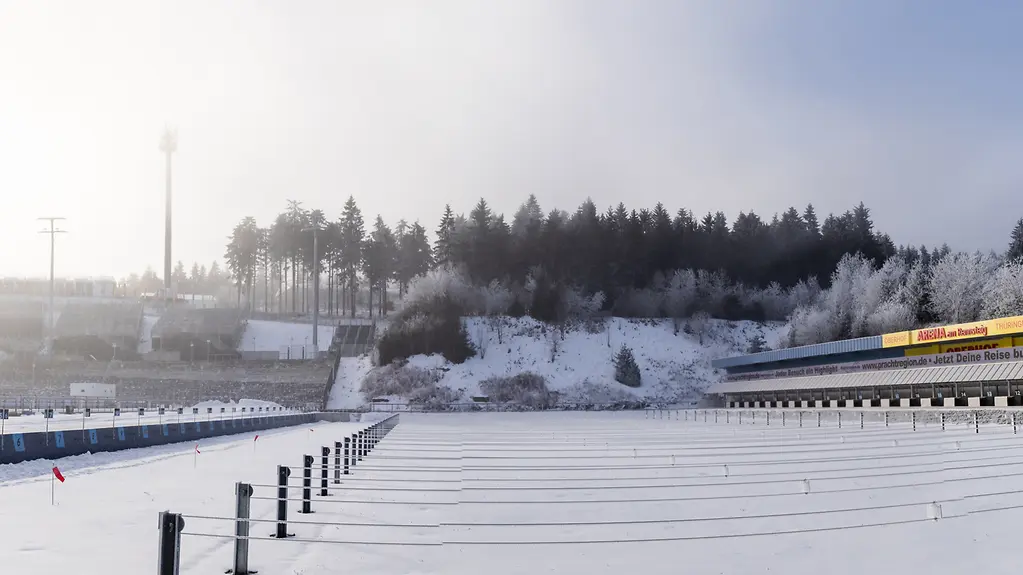 Thüringen Arena am Rennsteig im Schnee