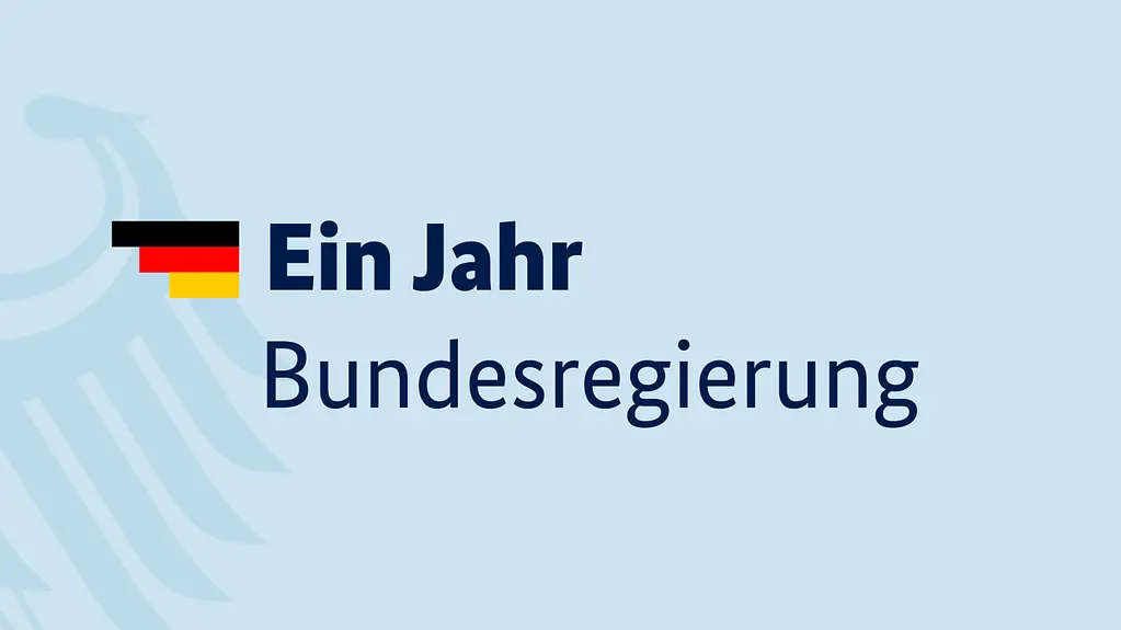 Ein Jahr Bundesregierung auf Blau