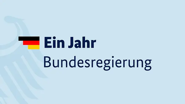 Ein Jahr Bundesregierung auf Blau