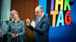Bundeskanzler Friedrich Merz beim IHK-Tag.