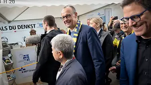 Bundeskanzler Friedrich Merz beim Katholikentag.