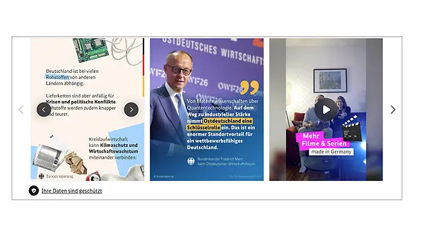 Screenshot Social Media Wall