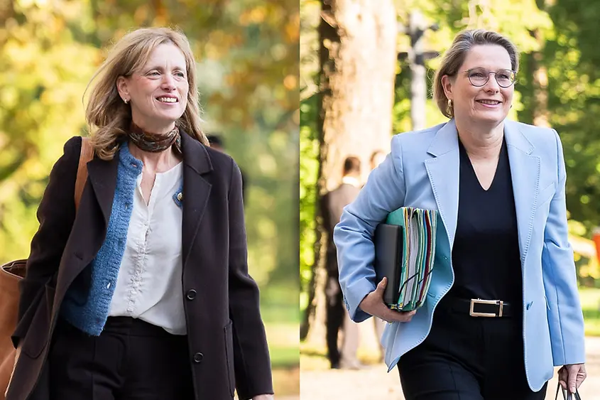 Collage Bundesministerin Karin Prien und Stefanie Hubig.