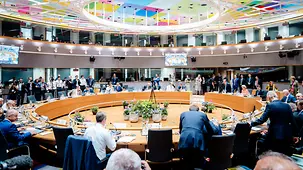 Überblick Sitzung des EU-Rats.