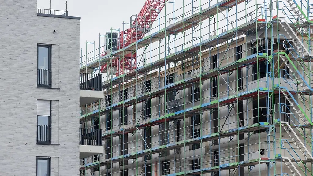Neubauwohnungen nach dem KfW-Förderprogramm für Effizienzhäuser KfW55 im Kölner Stadtteil Ehrenfeld