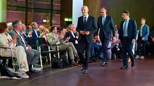 Bundeskanzler Friedrich Merz beim Tag der Industrie.