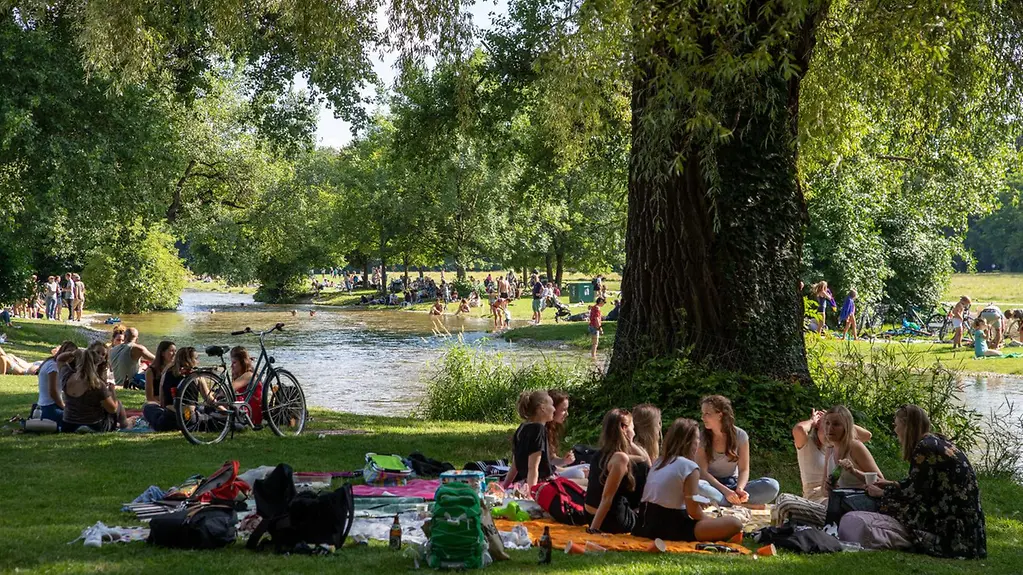 Stadtpark im Sommer