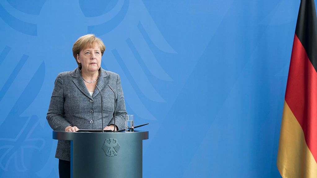 Point de presse de la chancelière fédérale Angela Merkel après la tentative de coup d'État militaire en Turquie