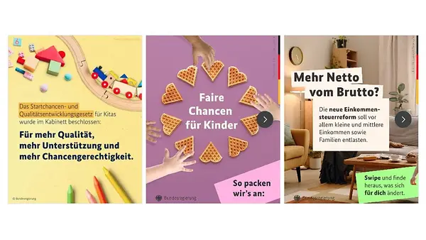 Grafik Bundesregierung in den Sozialen Medien