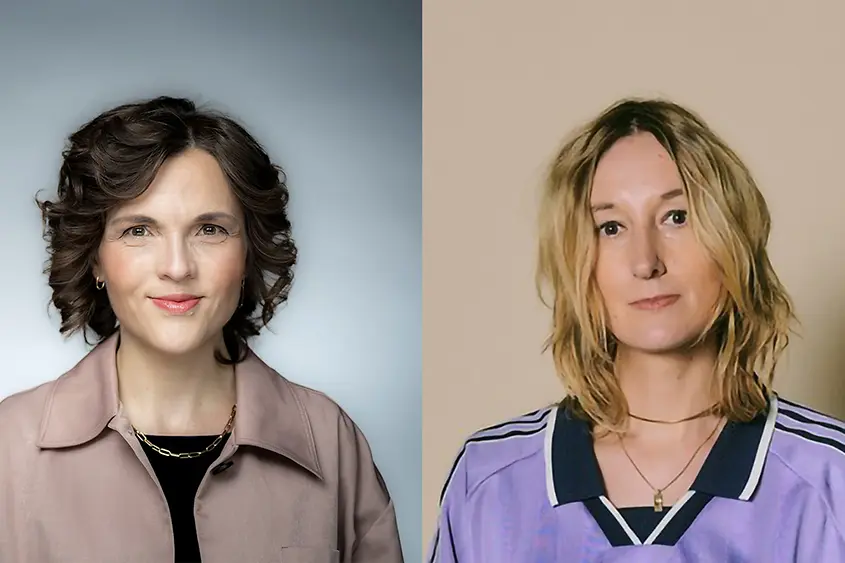 Porträtbilder Staatsministerin und Beauftragte der Bundesregierung für Ostdeutschland Elisabeth Kaiser und die Journalistin Marieke Reimann