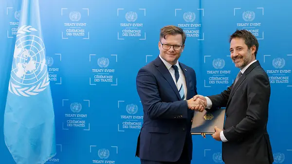 Bundesumweltminister Schneider bei der UN in New York