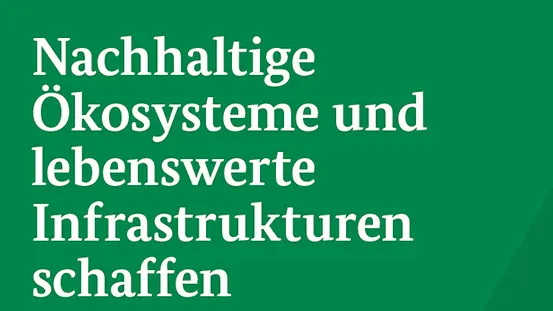 Nachhaltige Ökosysteme und lebenswerte Infrastrukturen schaffen