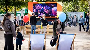 Livestream auf dem Bürgerfest.