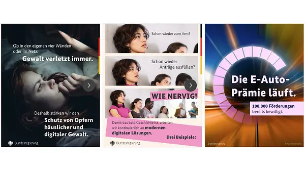 Grafik der Bundesregierung in den Sozialen Medien