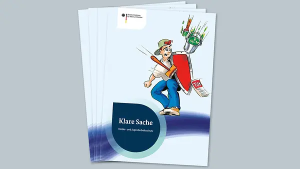 Titel Broschüre Klare Sache - Kinder- und Jugendarbeitsschutz