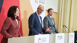 Bundeskanzler Friedrich Merz beim Auftakt zum Investitionsgipfel.