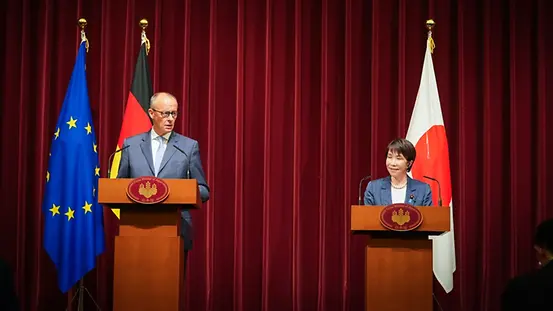 Bundeskanzler Merz und Japans Ministerpräsidentin Takaich