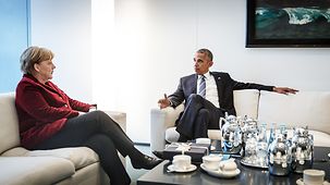 Bundeskanzlerin Angela Merkel und US-Präsident Barack Obama