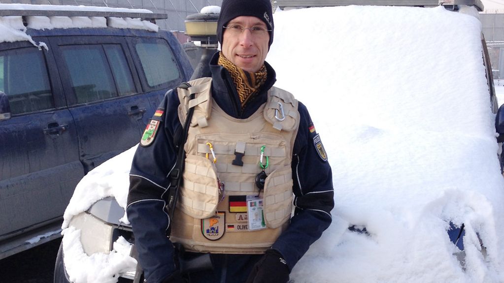 Oliver Haß vom German Police Project Team (GPPT) deutsches Polizeiberaterteam unterstützt Polizeiaufbau in Afghanistan