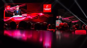 Chancellor Angela Merkel speaks at the opening ceremony of the Hannover Messe.