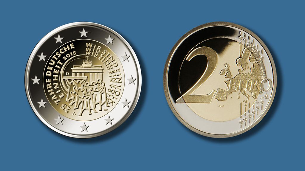 Zwei-Euro-gedenkmünze "Deutsche Einheit"