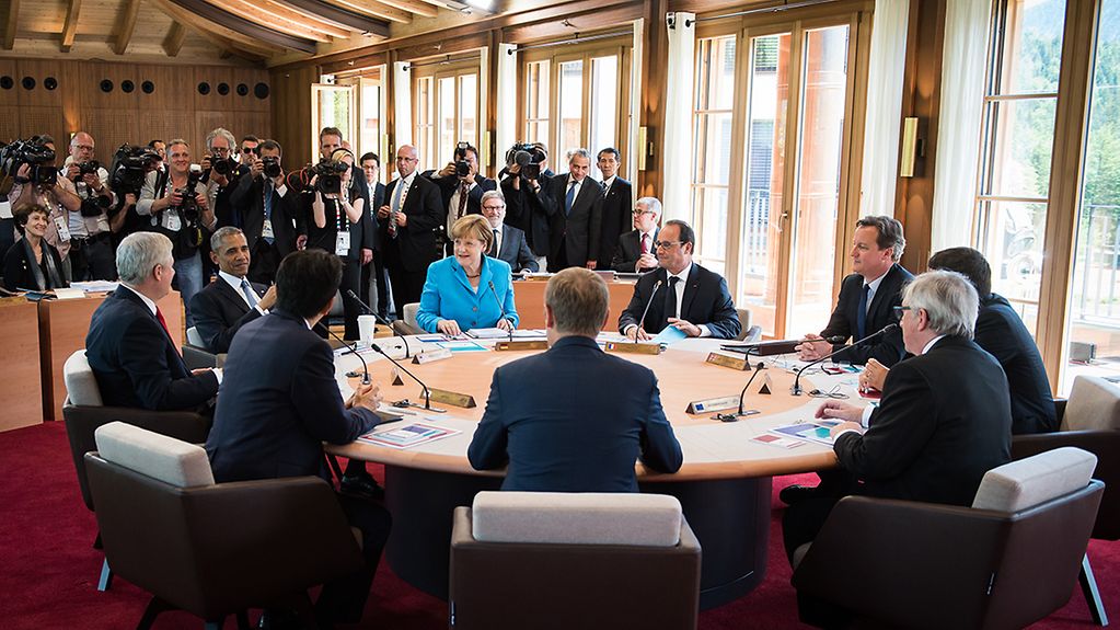 The first working session at the G7 Summit