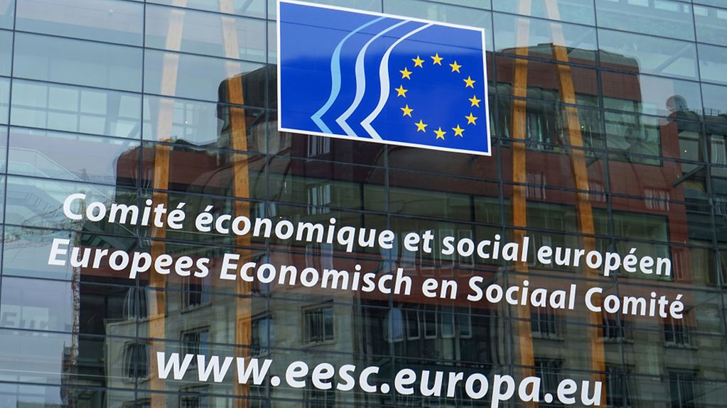 Belgien: Sitz des Europäischen Wirtschafts- und Sozialausschusses (EWSA) im Delors-Gebäude.