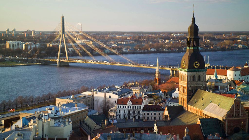 Stadtansicht von Riga.